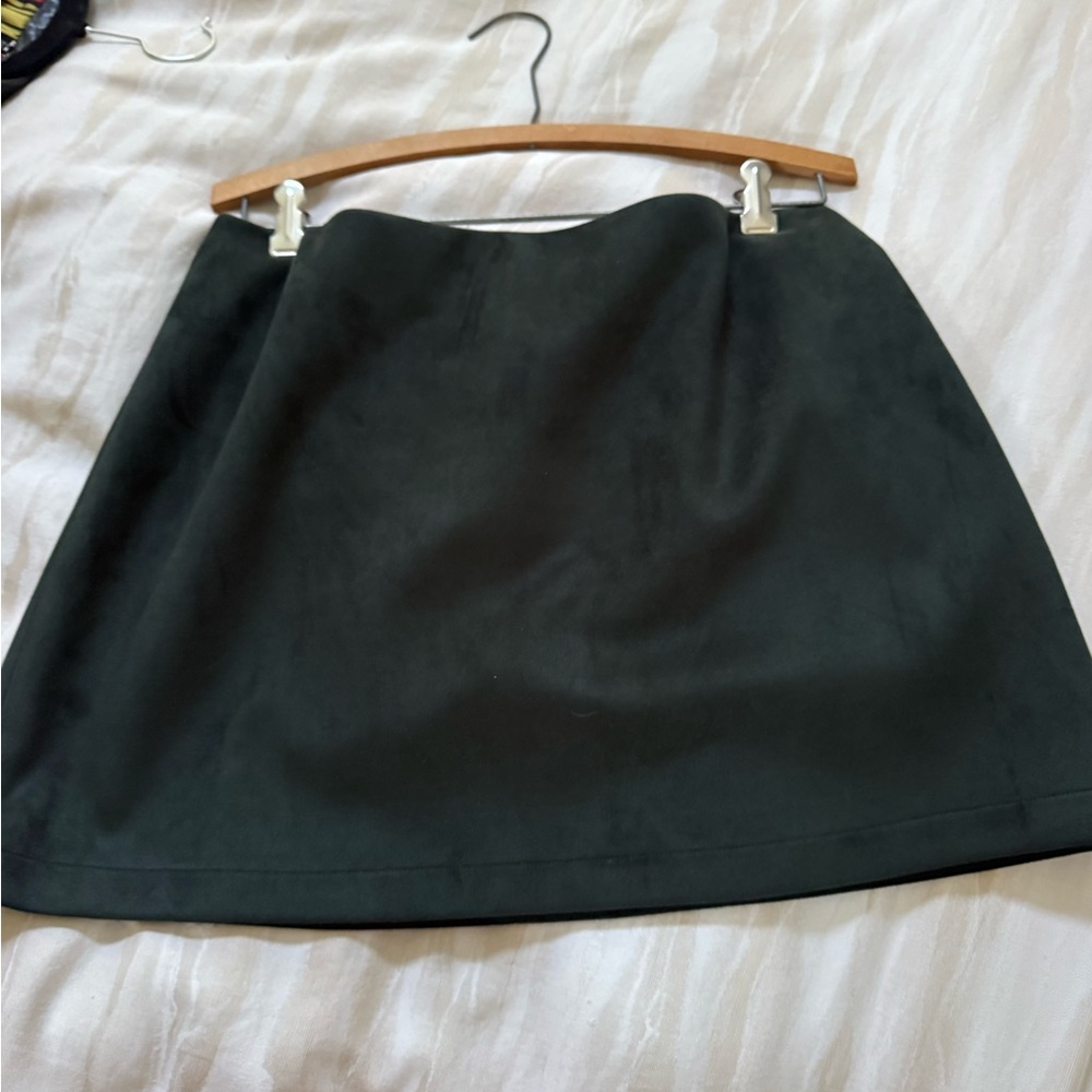 French Connection Classic Green A-Line Skirt
